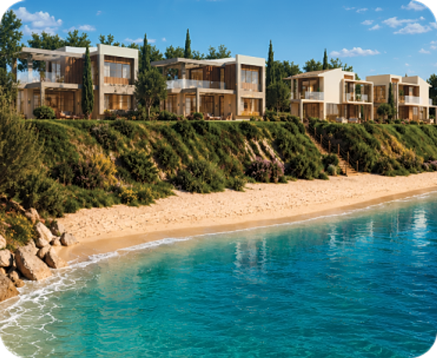 Kriopigi Villas coastline