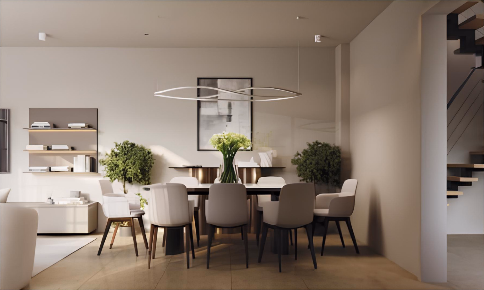 Kriopigi Villas dining room interior